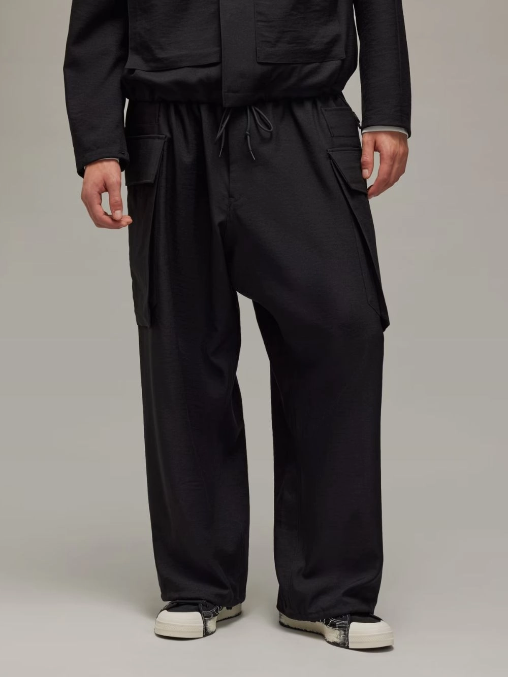 Black Sport Uniform Cargo Pants
