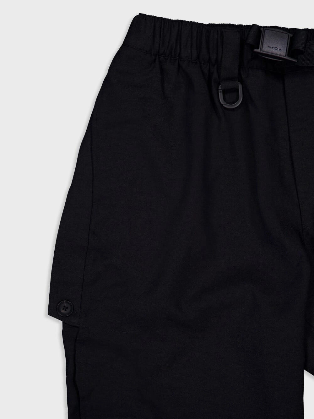 Black Sport Uniform Pants with Hidden 3-Stripes