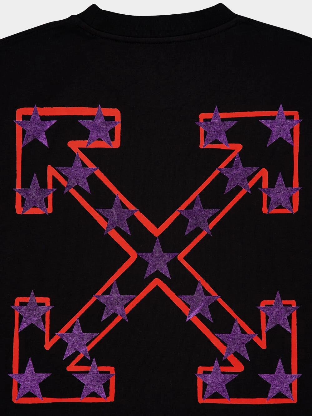 Black Starry Arrow Graphic T-Shirt