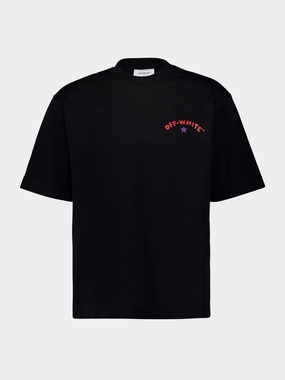 Black Starry Arrow Graphic T-Shirt Tops Mens - flannel shirts