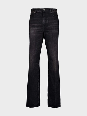 Black Stone-Washed Jeans Bottoms Mens - cheap mens shorts online