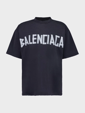 Black Tape Type T-Shirt Medium Fit Faded Washed Tops Mens - flannel shirts