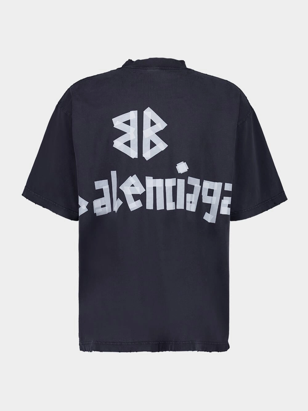 Black Tape Type T-Shirt Medium Fit Faded Washed