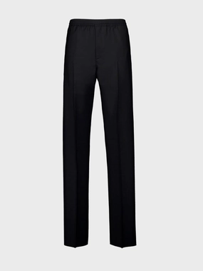Black Wool and Mohair Joggers Bottoms Mens - cheap mens shorts online