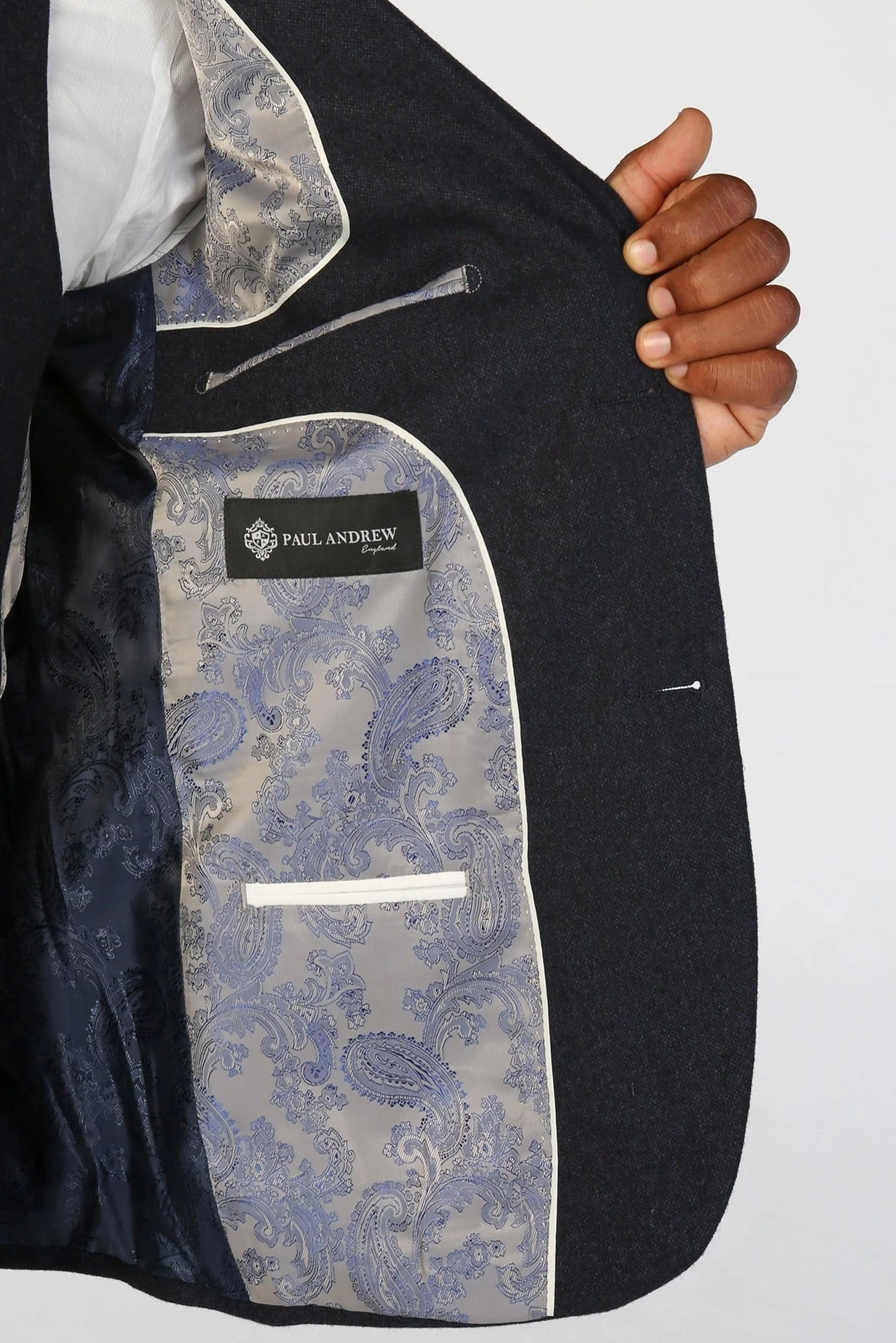 Blazer Wool Blend Tweed Sport Coat Tailored Fit