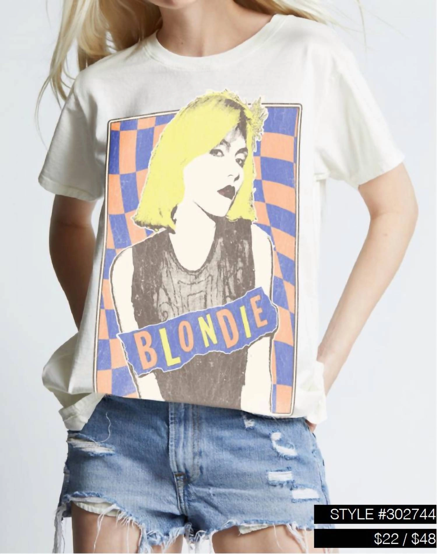 Blondie Live Tee In Pearl
