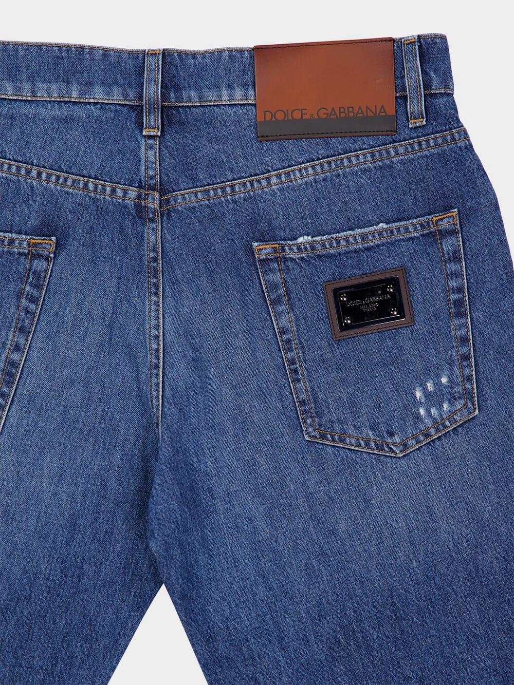 Blue Classic Cotton Jeans with Tag