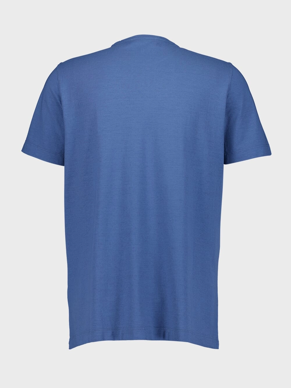 Blue Cotton Crew Neck T-Shirt