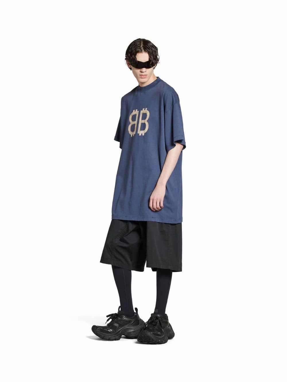 Blue Crypto Oversized T-Shirt