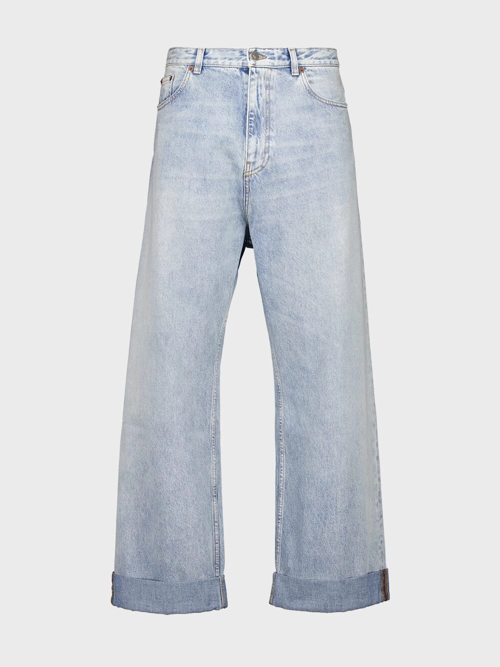 Blue Denim Logo Patch Straight Leg Jeans Bottoms Mens - cheap mens shorts online