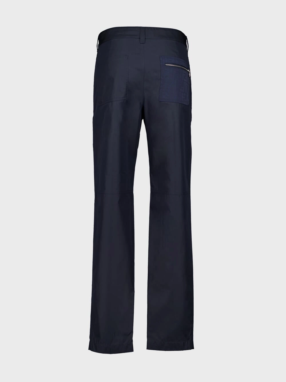 Blue Technical Cotton Trousers