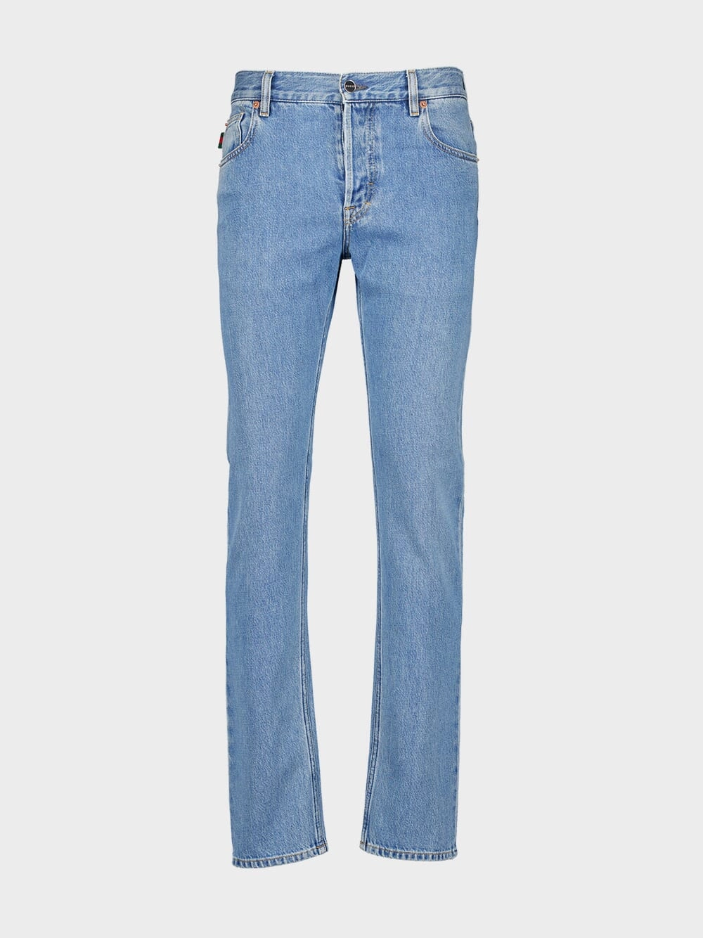 Blue Washed Denim Jeans with Web Detail Bottoms Mens - cheap mens shorts online