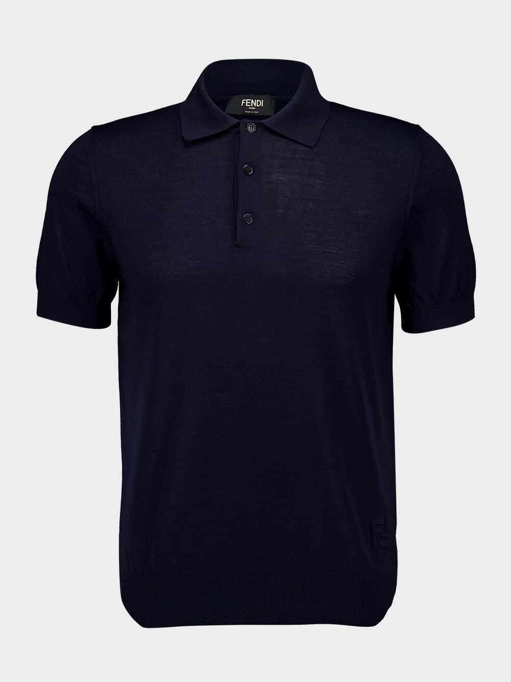 Blue Wool Polo Shirt Tops Mens - men's t-shirts outlet