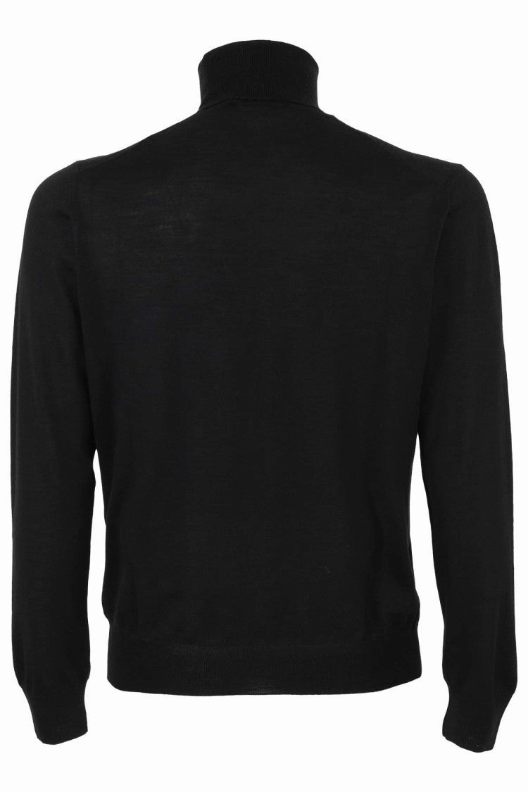 Blue Wool-Silk Sweater