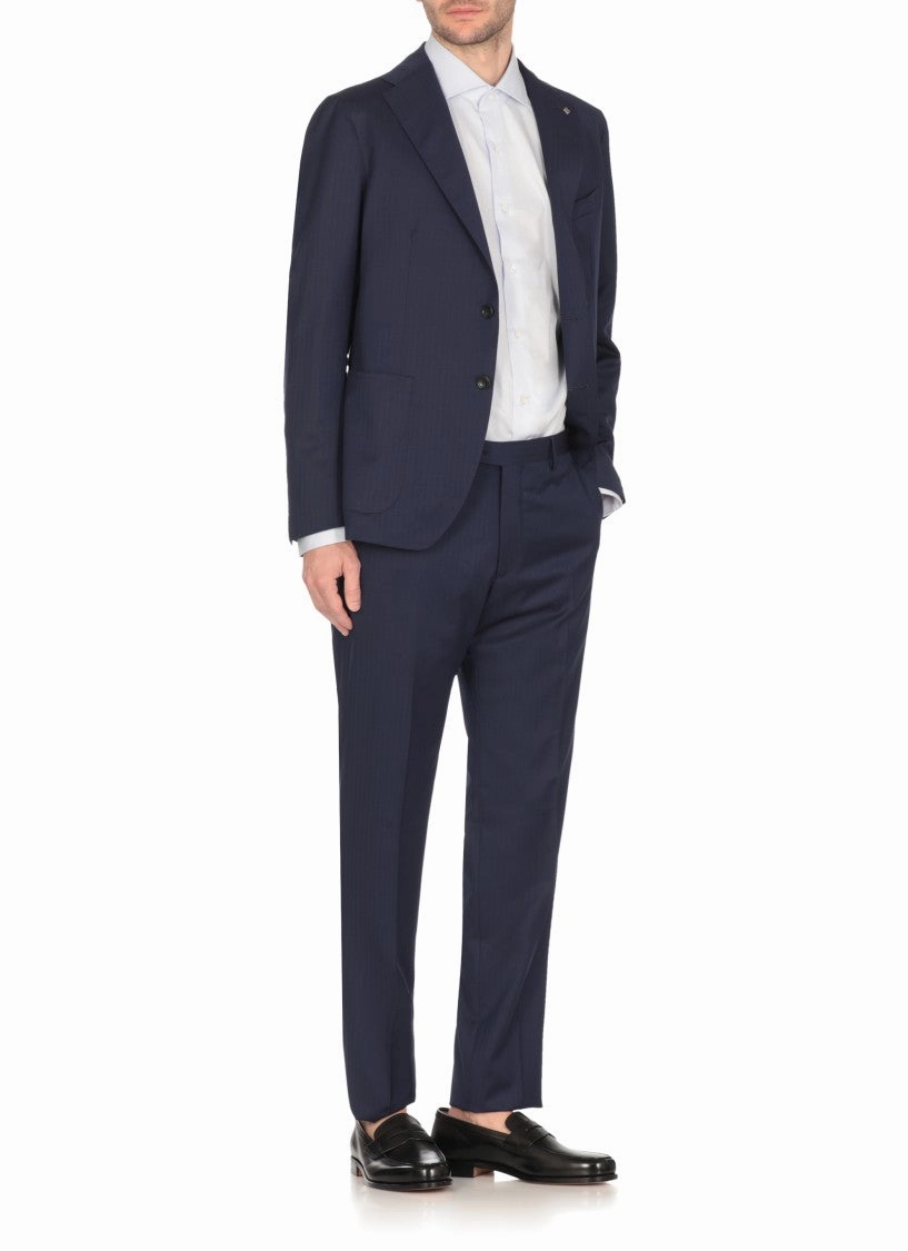Blue Wool Suit