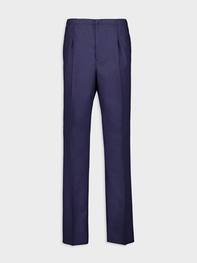 Blue Wool Tailored Trousers Bottoms Mens - cheap mens shorts online