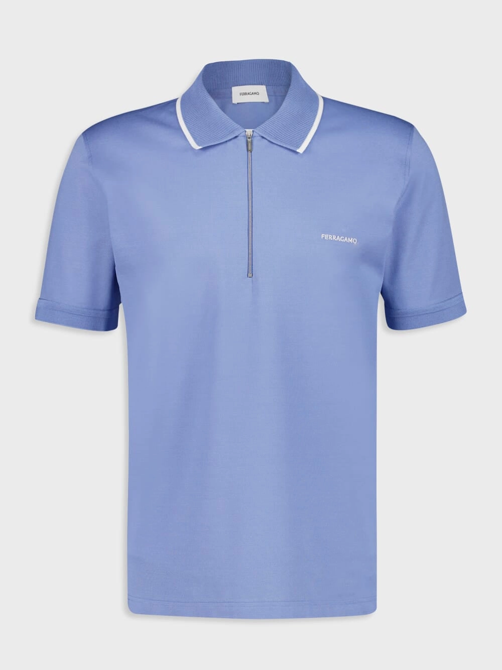Bluette Cotton Polo with Zip Detail