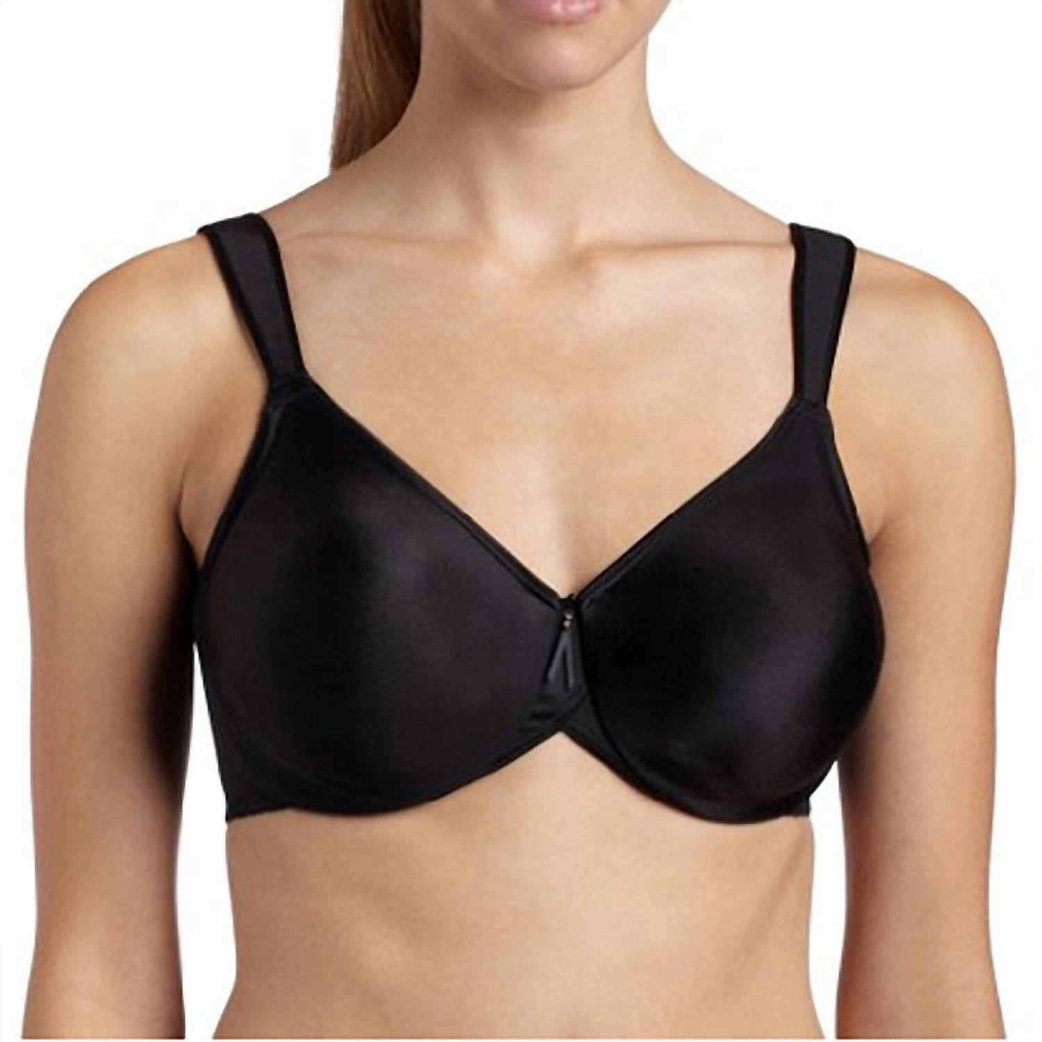 Bodysuede Full Figure Seamless Bra In Black