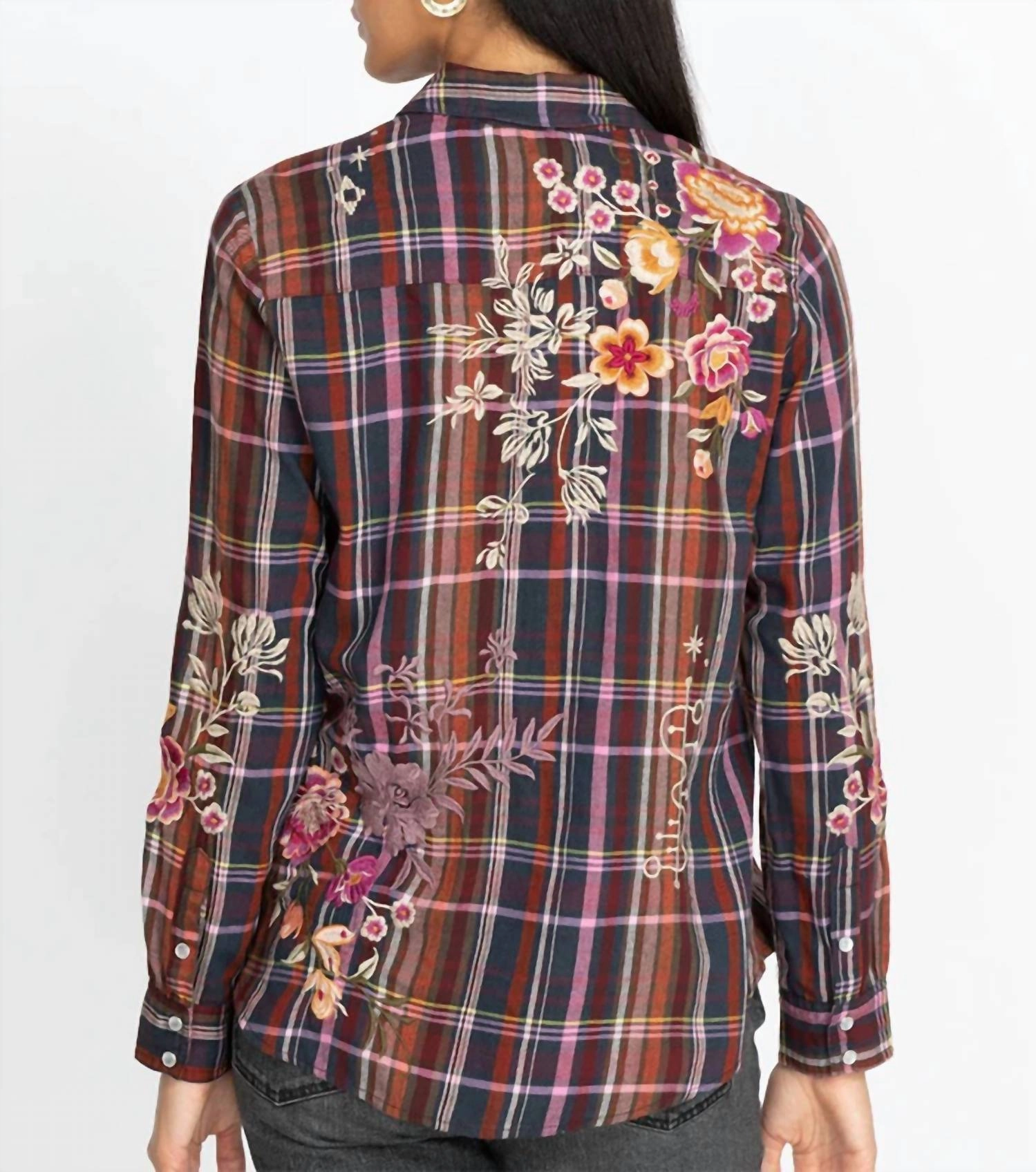 Brittany Patch Pocket Shirt In Plaid