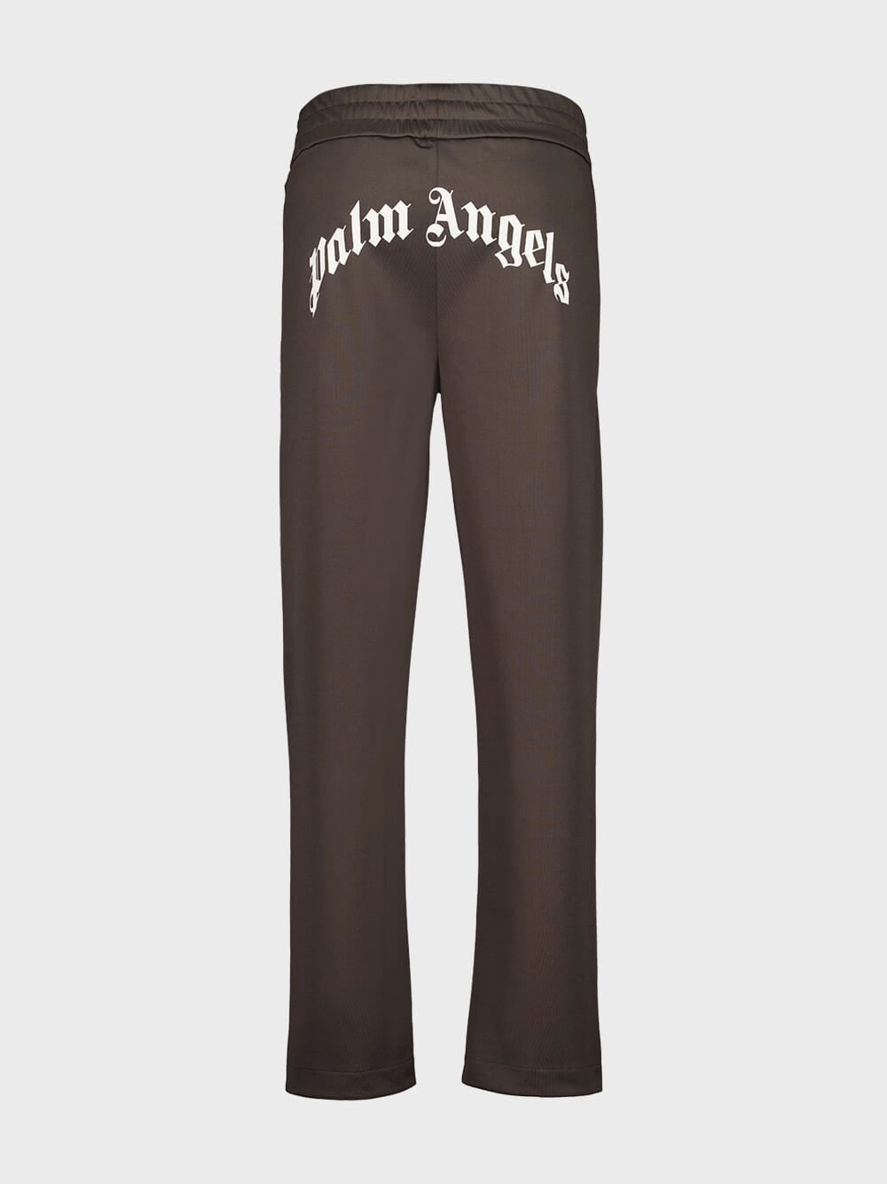 Brown Curved Logo Track Pants