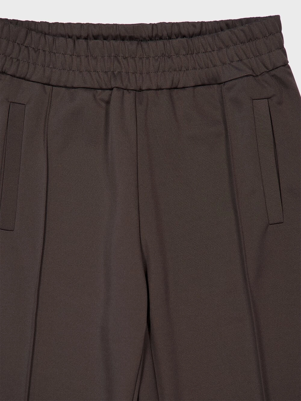 Brown Curved Logo Track Pants
