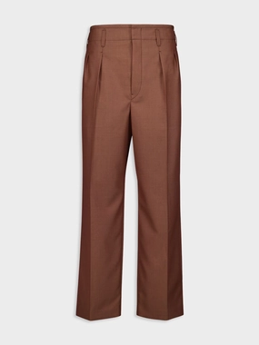 Brown Pleated Pants Bottoms Mens - cheap mens shorts online