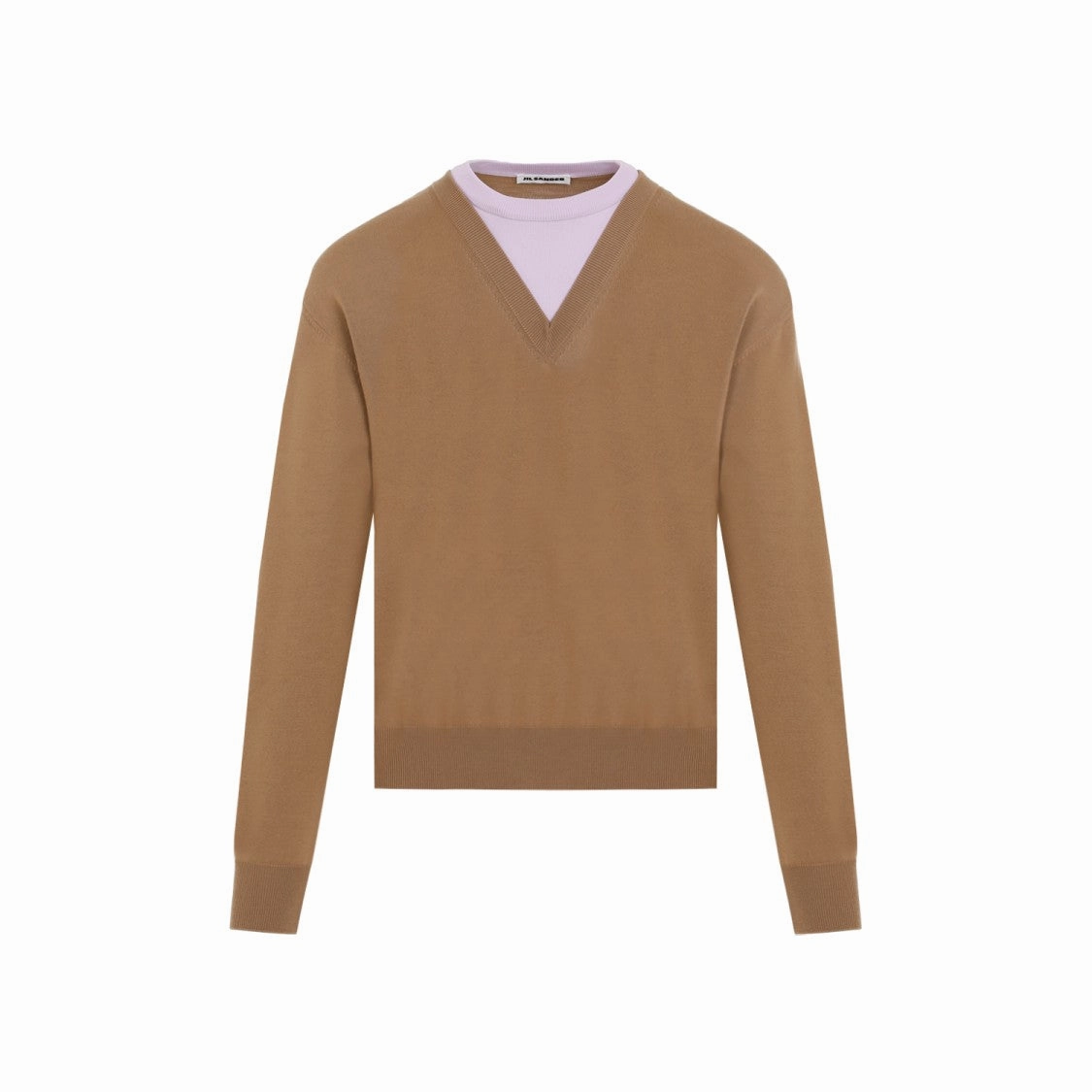 Brown Virgin Wool Pullover designer sweaters outlet