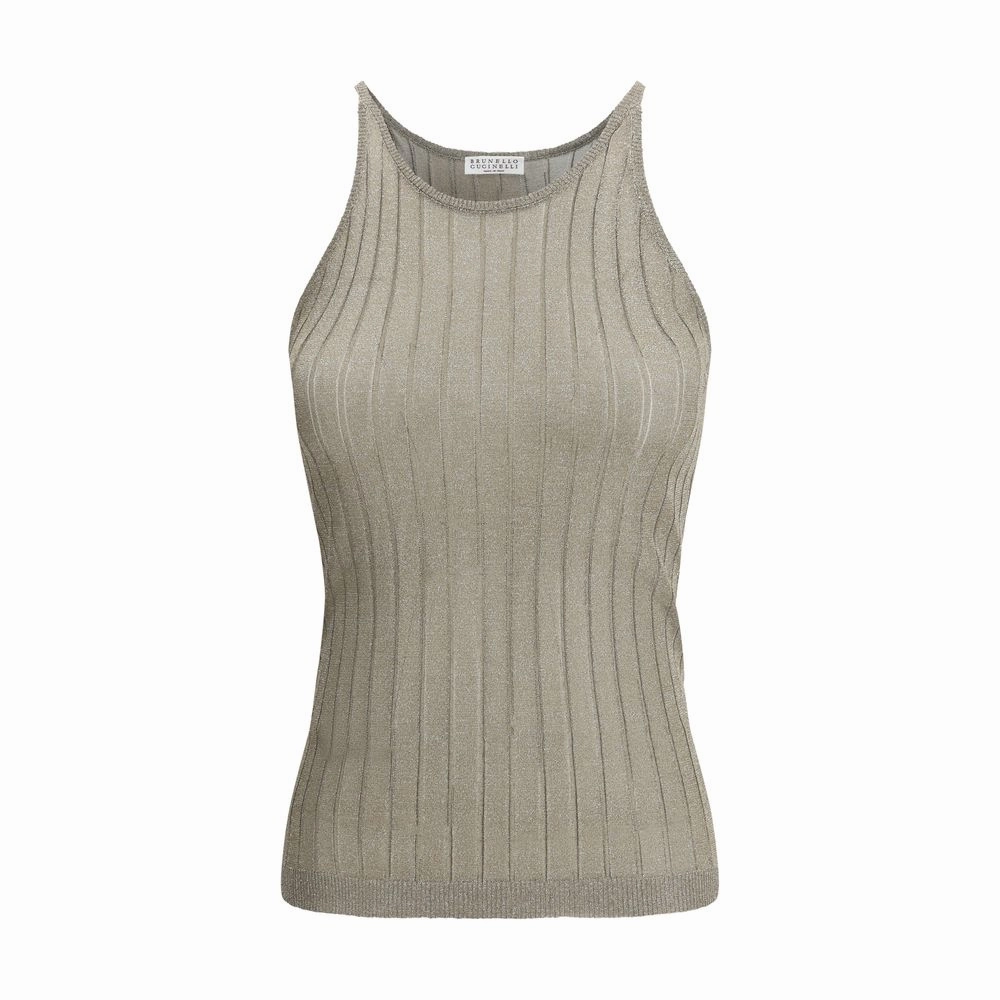 Brunello Cucinelli Lurex Tank Women's Top