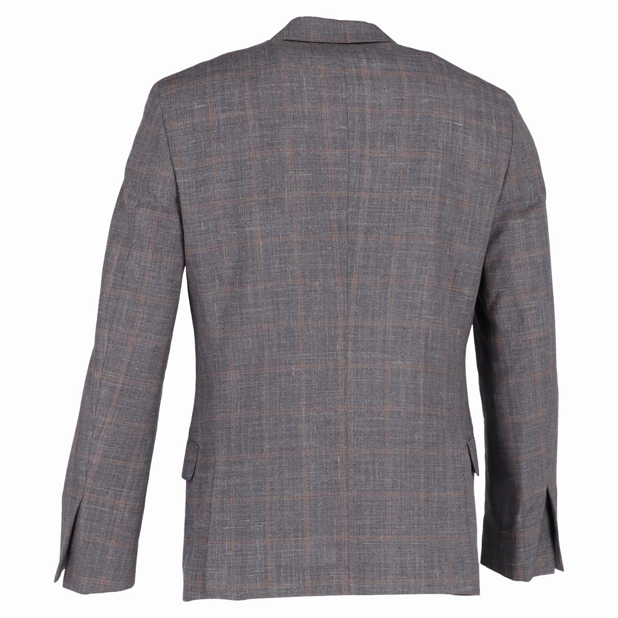 Brunello Cucinelli Plaid Blazer in Grey Wool