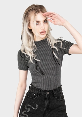 Bryony Striped Crop Top Tops Womens - women's blouses clearance