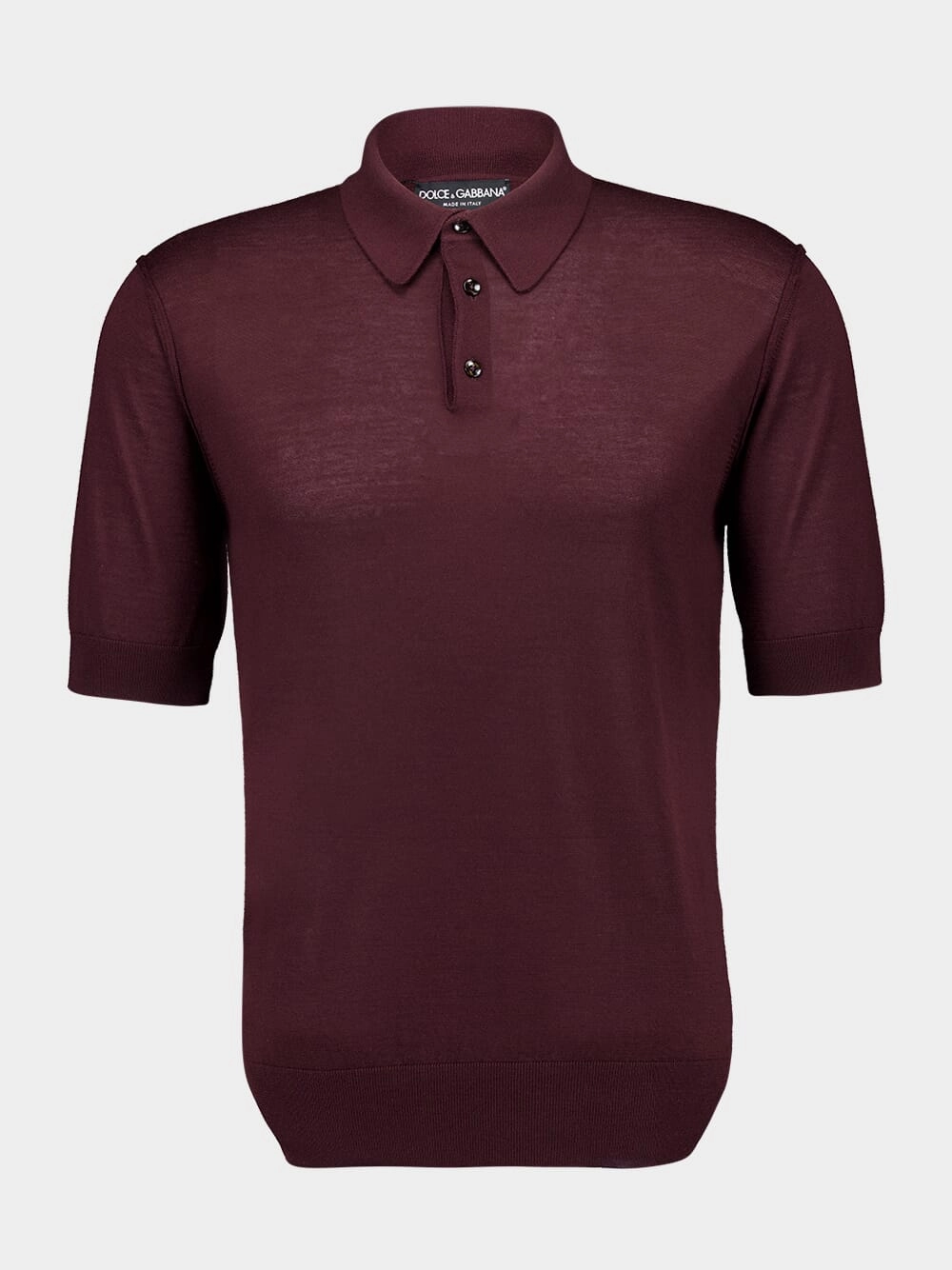 Burgundy Short Sleeve Cashmere Polo Tops Mens - men's t-shirts outlet