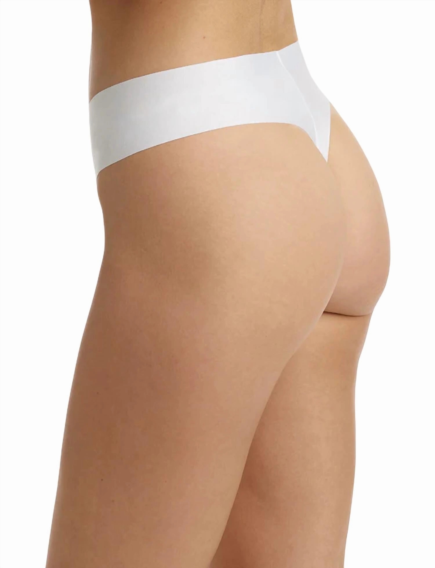 Butter Mid-Rise Thong Panty In White