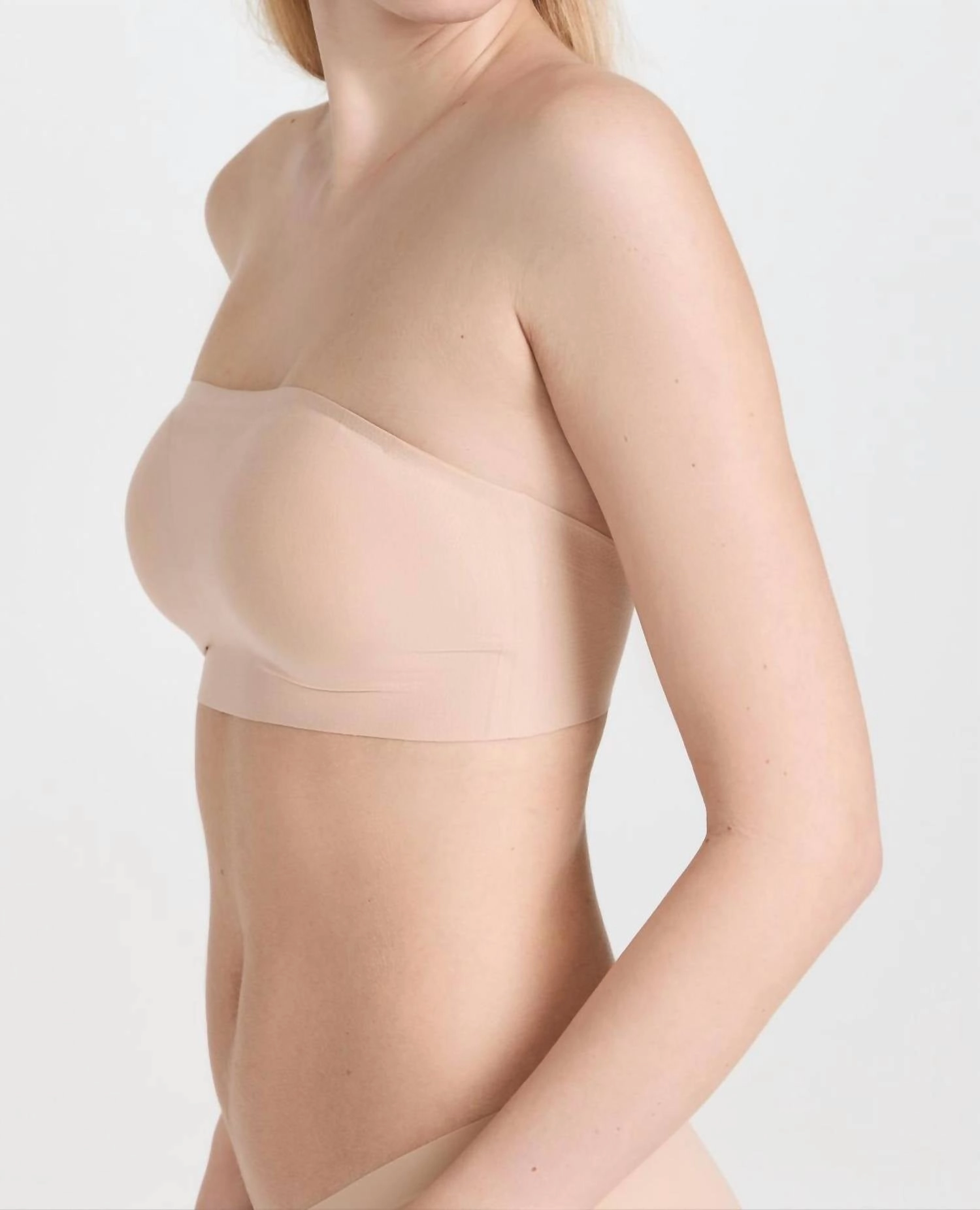 Butter Soft Support Strapless Bralette In Beige