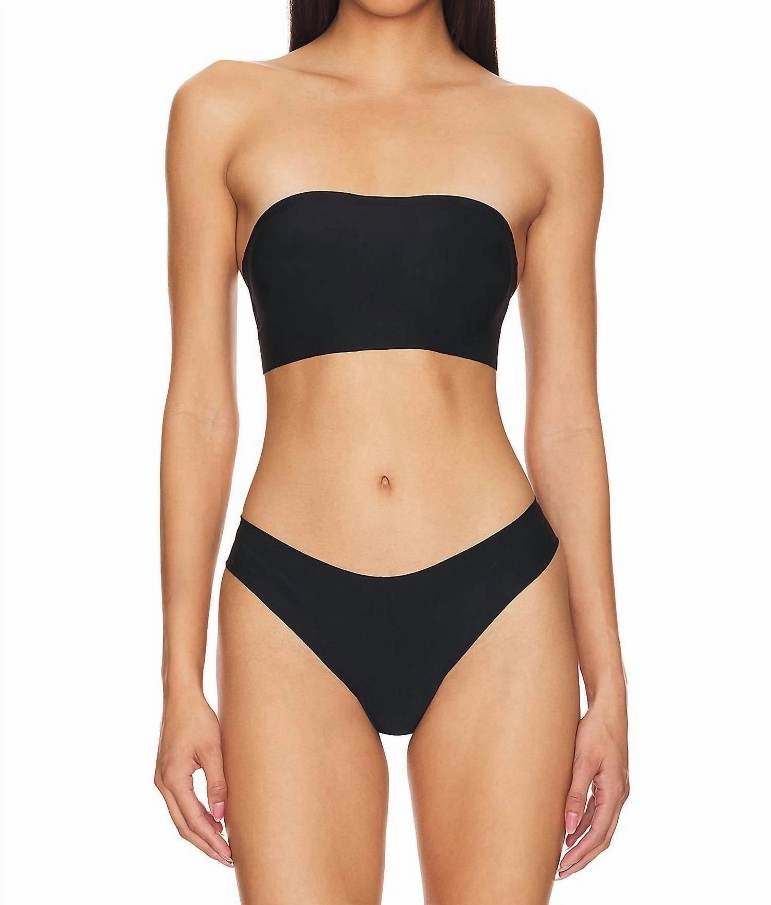 Butter Strapless Bralette In Midnight
