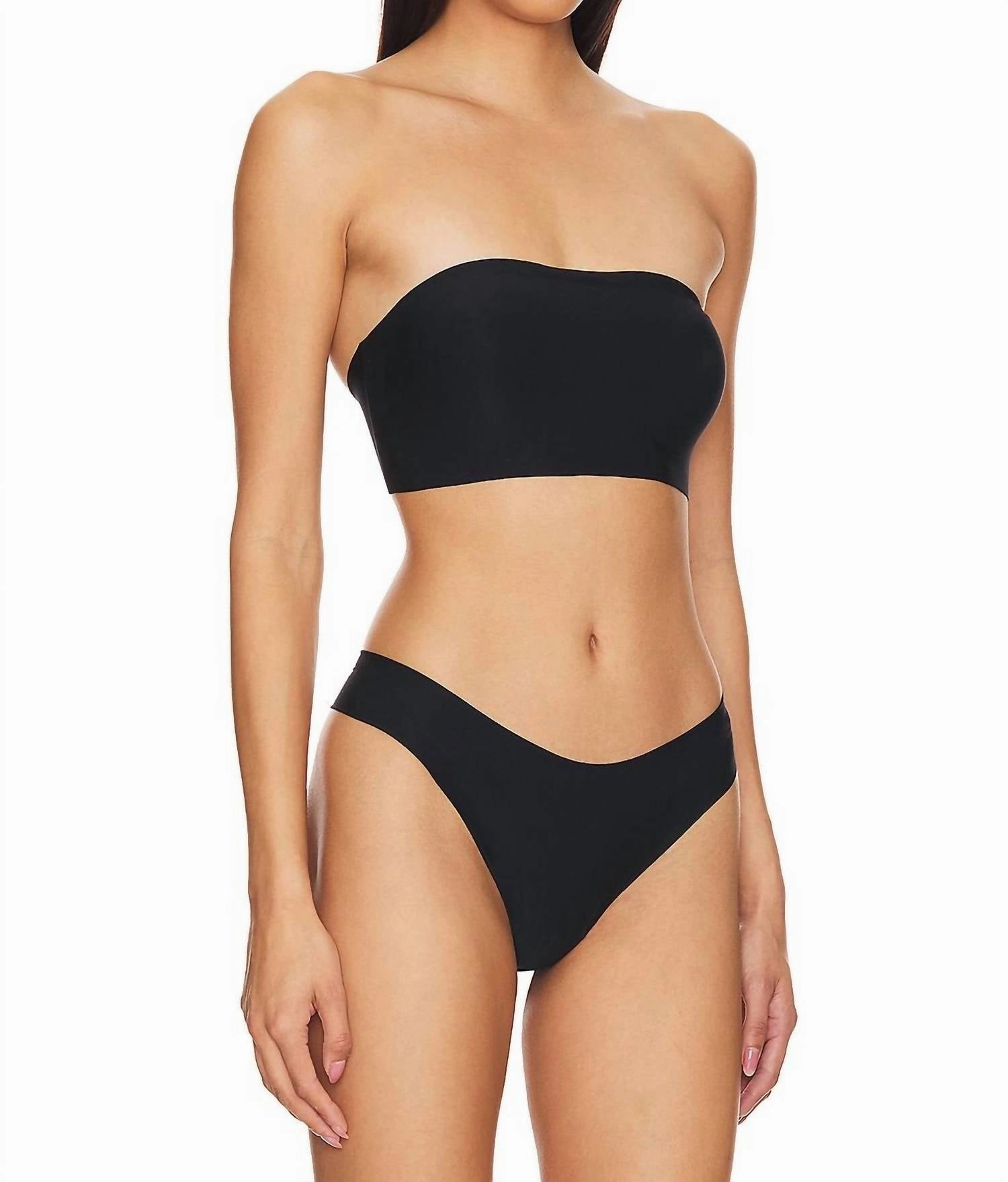 Butter Strapless Bralette In Midnight
