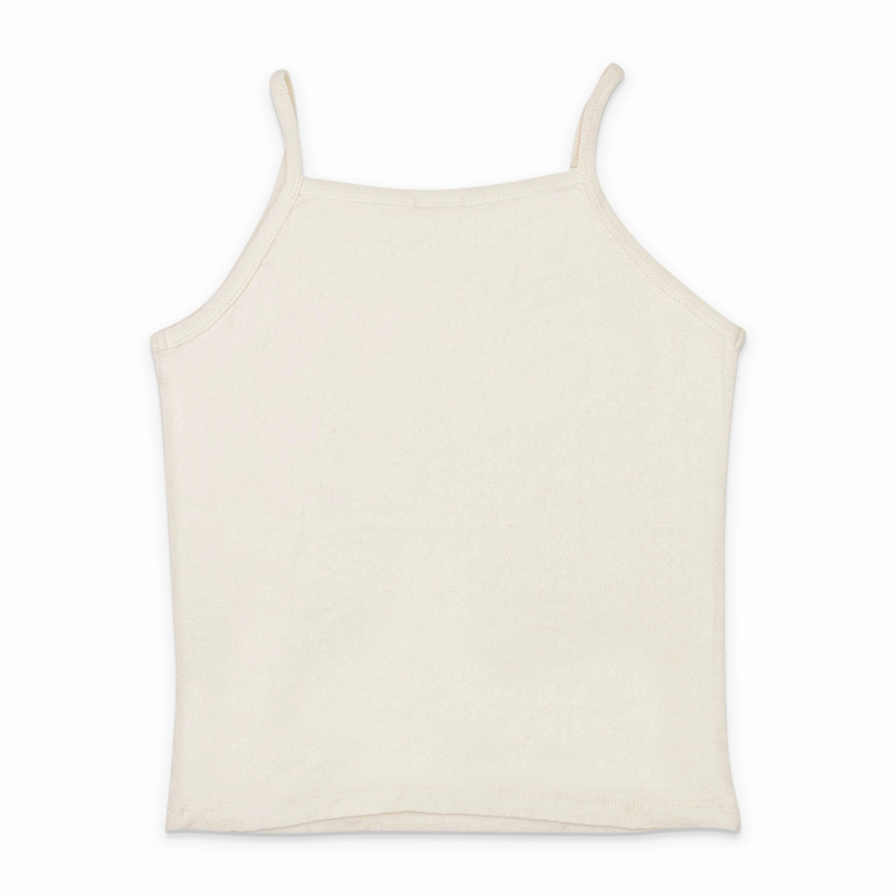 CALLIPYGIAN POINTELLE CREAM TANK