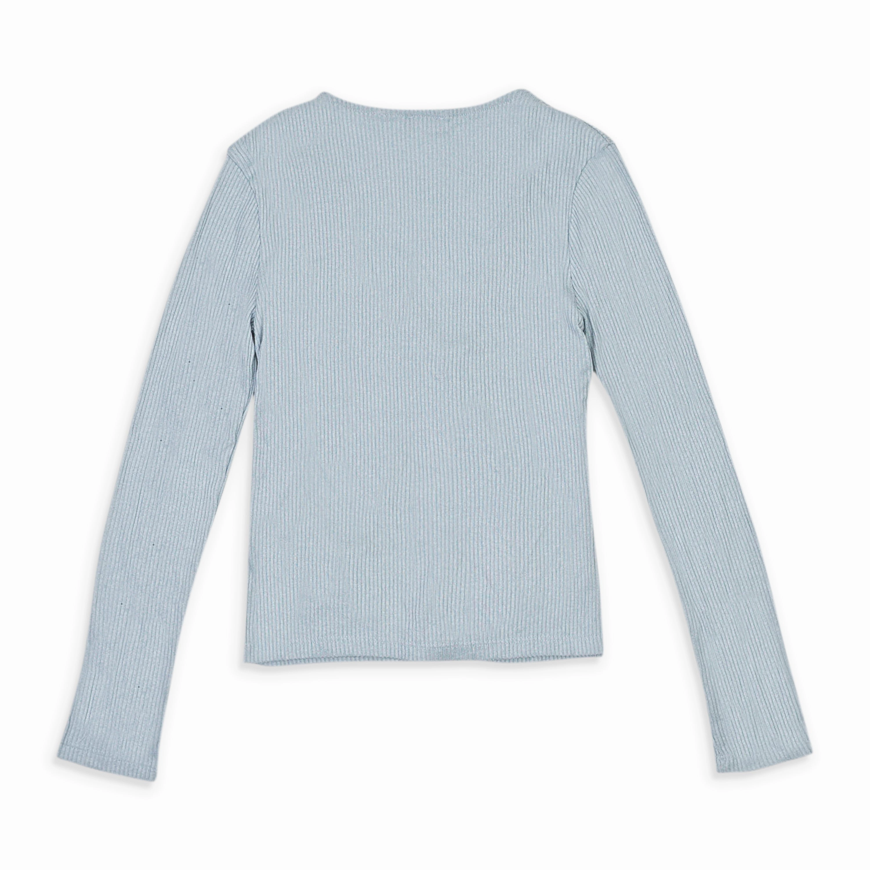 CALLIPYGIAN RIB SKY BLUE CARDIGAN