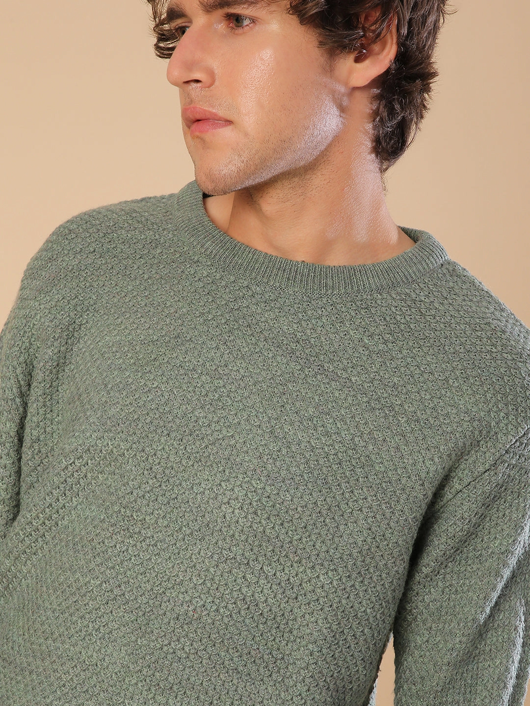 Campus Sutra Men Solid Full Sleeve Stylish Casual Sweaters