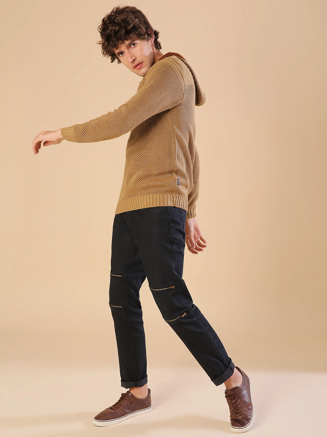 Campus Sutra Men Solid Full Sleeve Stylish Casual Sweaters