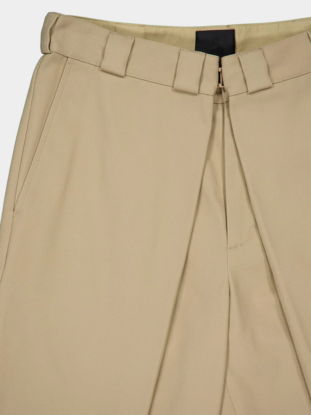 Canvas Wide-Leg Chinos