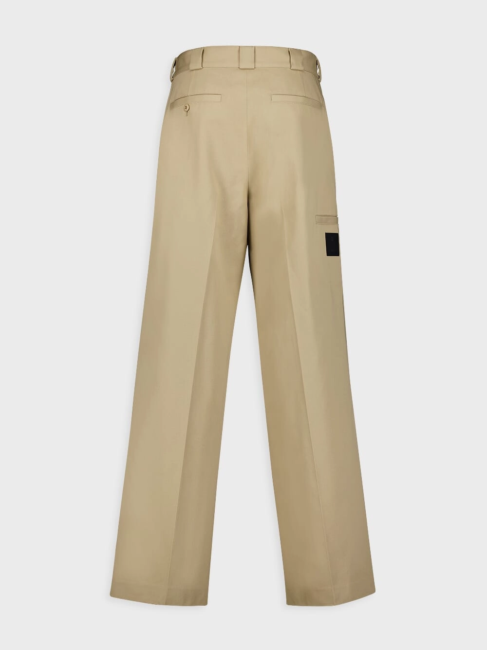 Canvas Wide-Leg Chinos