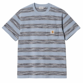 Carhartt WIP Dodson Pocket T-Shirt Dodson Stripe Misty Sky henley shirts online