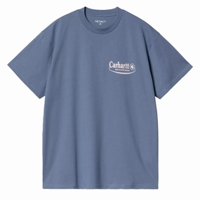 Carhartt WIP S/S Catalogue T-Shirt Blue Iris / Air Pink henley shirts online