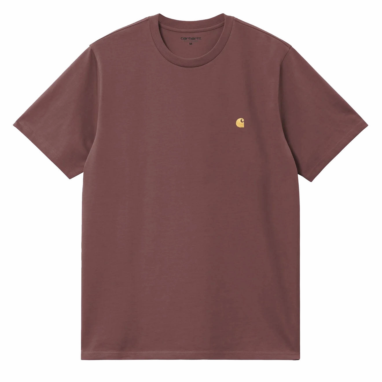 Carhartt WIP S/S Chase T-Shirt Dusky Pink / Gold henley shirts online