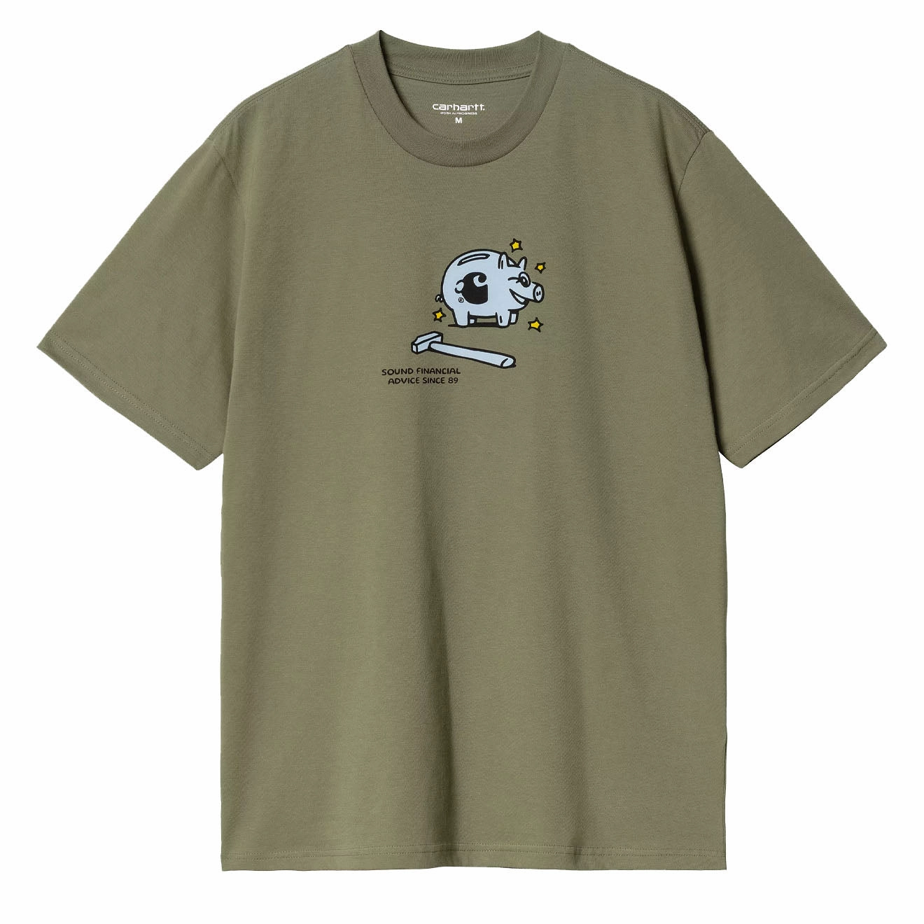 Carhartt WIP S/S Piggybank T-Shirt Dollar Green henley shirts online