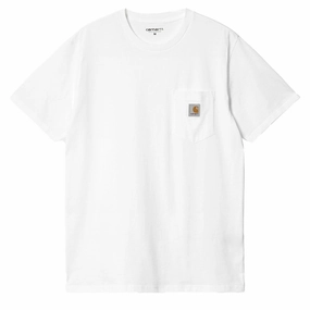 Carhartt WIP S/S Pocket T-Shirt White henley shirts online