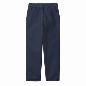 Carhartt WIP Single Knee Pant Blue Rinsed mens joggers promo code