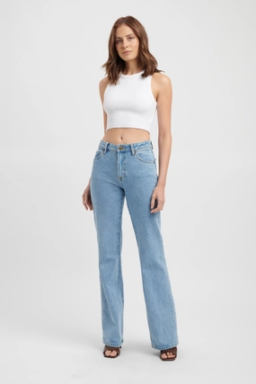 Carlen Low-Rise Jean affordable womens bottoms sale