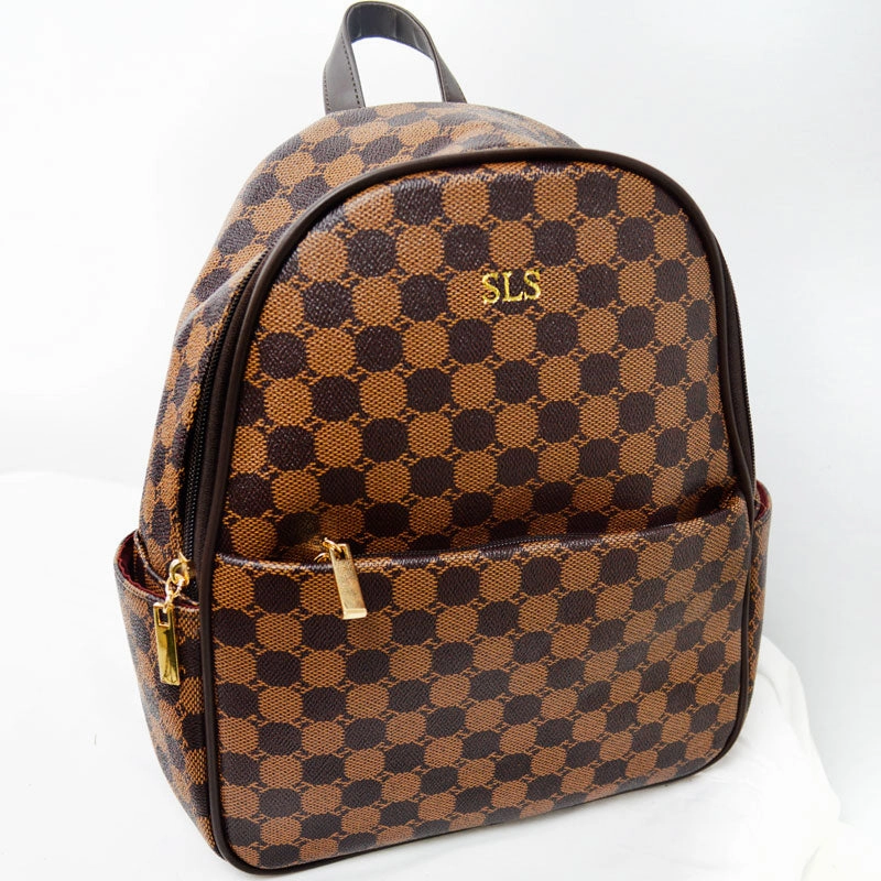 Carnaby Of London Augusta Embossed Initial Backpack