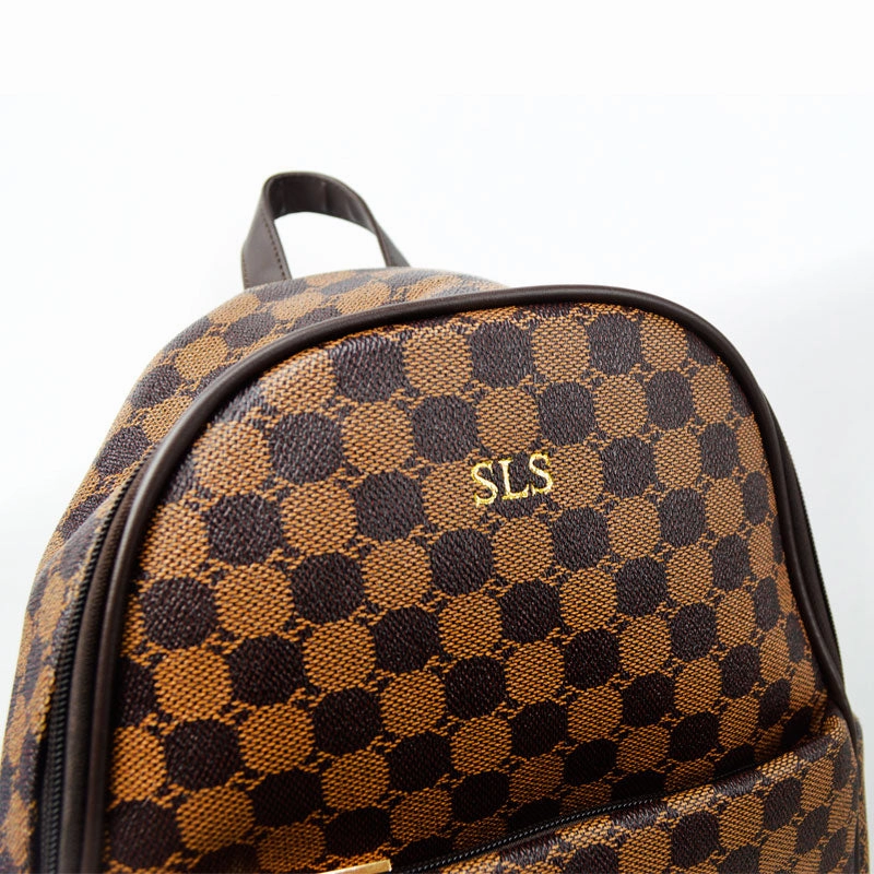 Carnaby Of London Augusta Embossed Initial Backpack